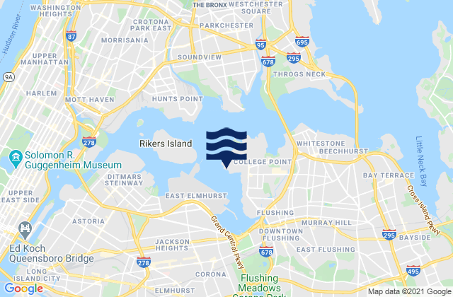 Mapa de mareas College Point Flushing Bay, United States