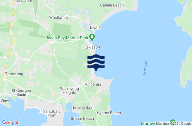 Mapa de mareas Collingwood Beach, Australia