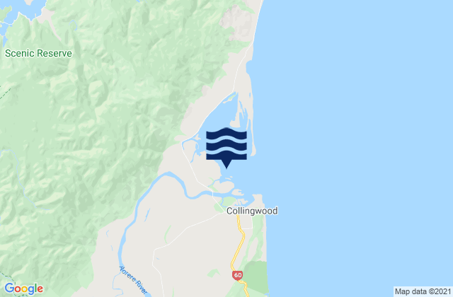 Mapa de mareas Collingwood, New Zealand