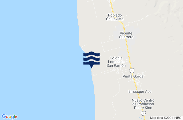 Mapa de mareas Colonia Lomas de San Ramón (Triquis), Mexico