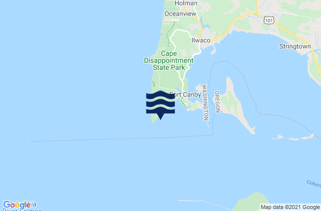 Mapa de mareas Columbia River Entrance (N. Jetty), United States