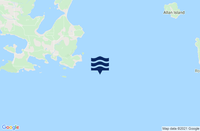 Mapa de mareas Colville Island 1.4 miles east of, United States