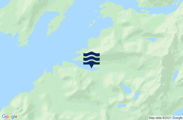 Mapa de mareas Comfort Cove Port Gravina, United States