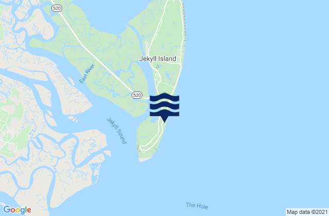 Mapa de mareas Comfort Inn/Jeckyll Island, United States