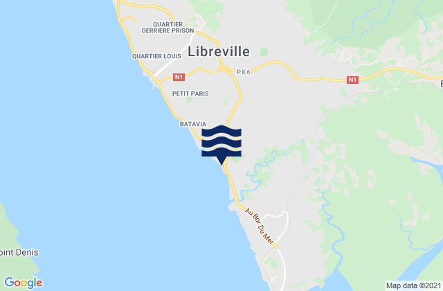 Mapa de mareas Commune of Libreville, Gabon