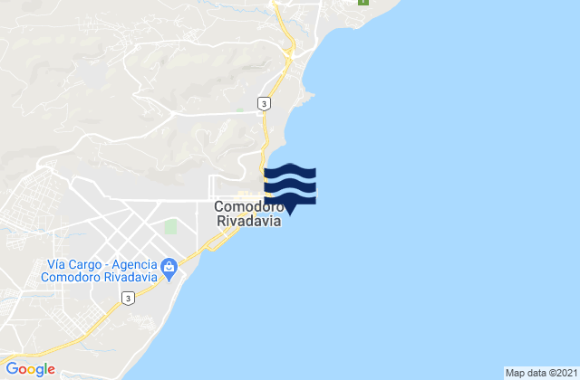 Mapa de mareas Comodoro Rivadavia, Argentina