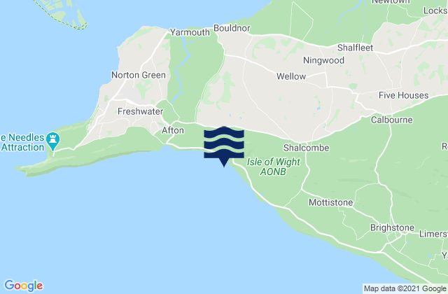 Mapa de mareas Compton Bay Beach, United Kingdom