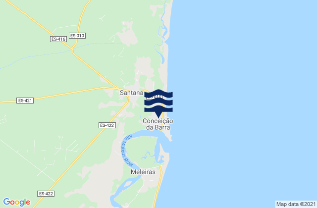 Mapa de mareas Conceição da Barra, Brazil