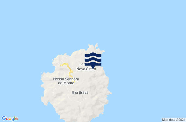 Mapa de mareas Concelho da Brava, Cabo Verde