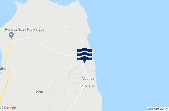 Mapa de mareas Concelho do Maio, Cabo Verde