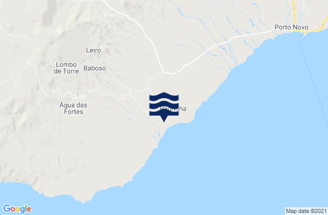 Mapa de mareas Concelho do Porto Novo, Cabo Verde