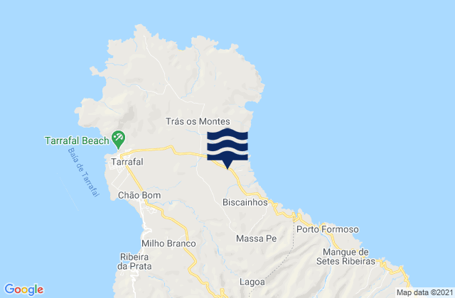 Mapa de mareas Concelho do Tarrafal, Cabo Verde