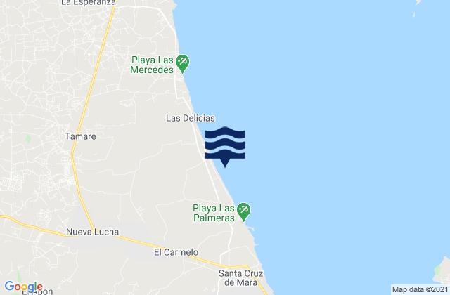 Mapa de mareas Concepción, Venezuela
