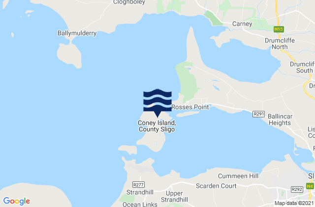 Mapa de mareas Coney Island, Ireland