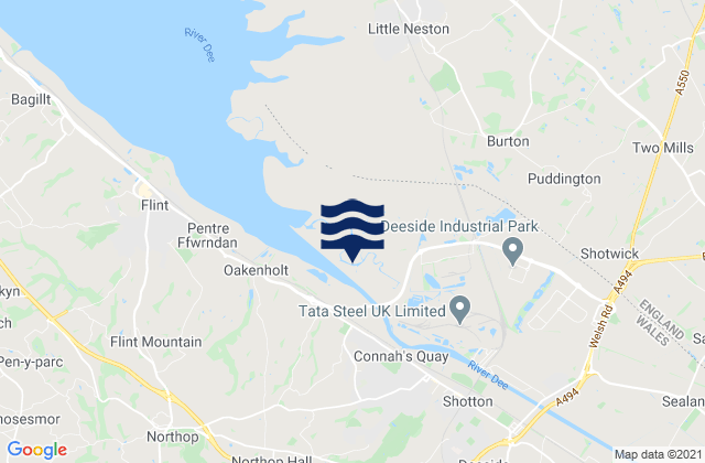 Mapa de mareas Connahs Quay, United Kingdom