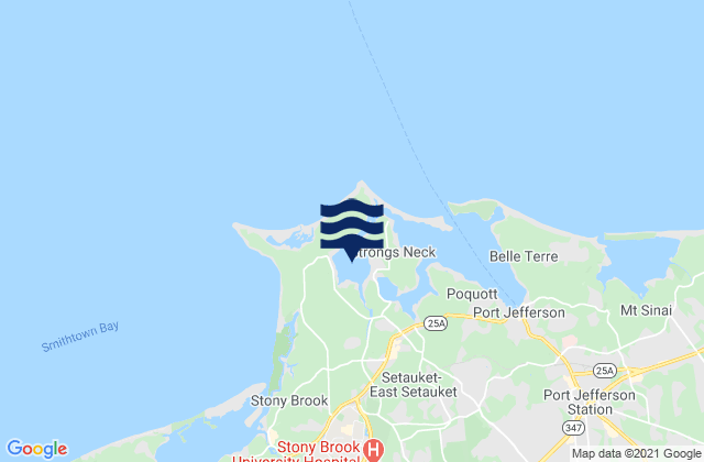 Mapa de mareas Conscience Bay entrance (Narrows), Long Island Sound, United States