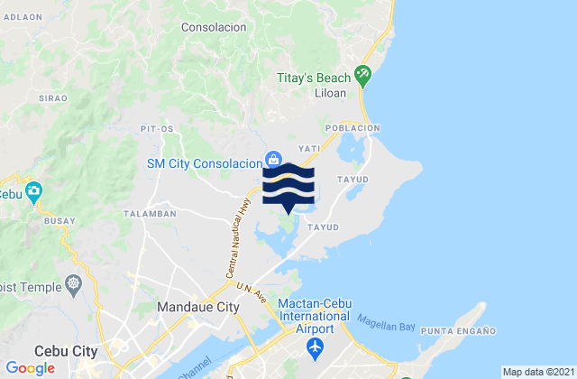 Mapa de mareas Consolacion, Philippines