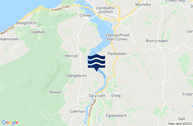 Mapa de mareas Conwy, United Kingdom