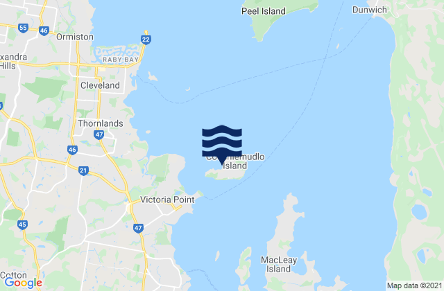 Mapa de mareas Coochiemudlo Island, Australia