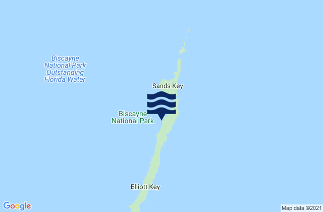 Mapa de mareas Coon Point (Elliott Key Biscayne Bay), United States