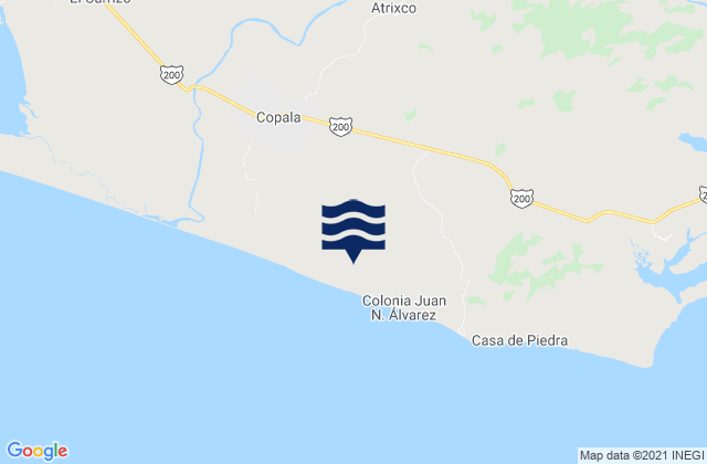 Mapa de mareas Copala, Mexico