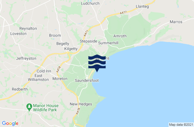 Mapa de mareas Coppet Hall Beach, United Kingdom