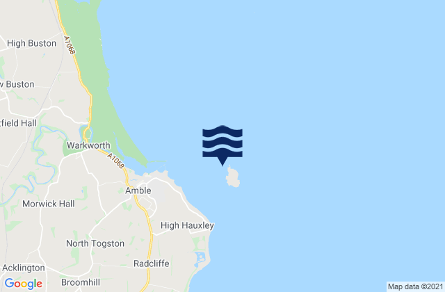 Mapa de mareas Coquet Island, United Kingdom