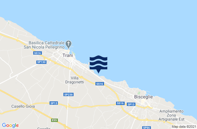 Mapa de mareas Corato, Italy