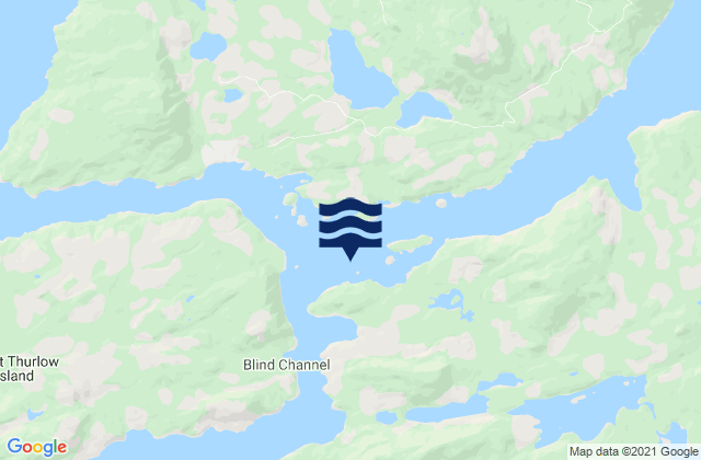Mapa de mareas Cordero Islands, Canada