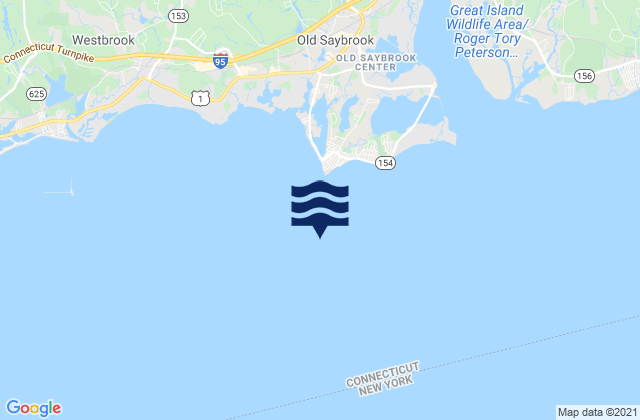 Mapa de mareas Cornfield Point 1.1 miles south of, United States