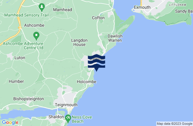 Mapa de mareas Coryton Cove Beach, United Kingdom