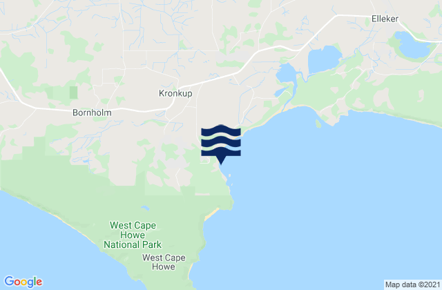Mapa de mareas Cosy Corner Beach, Australia