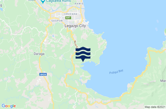 Mapa de mareas Cotmon, Philippines