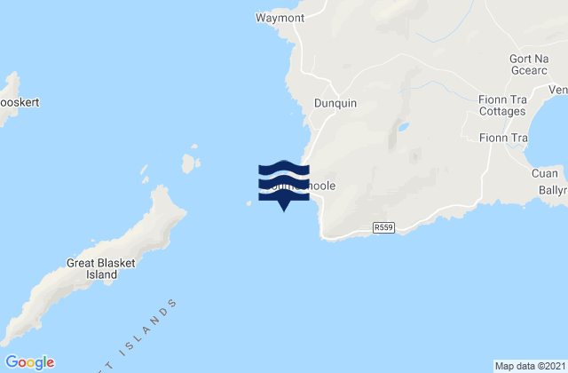 Mapa de mareas Coumeenoole Bay, Ireland