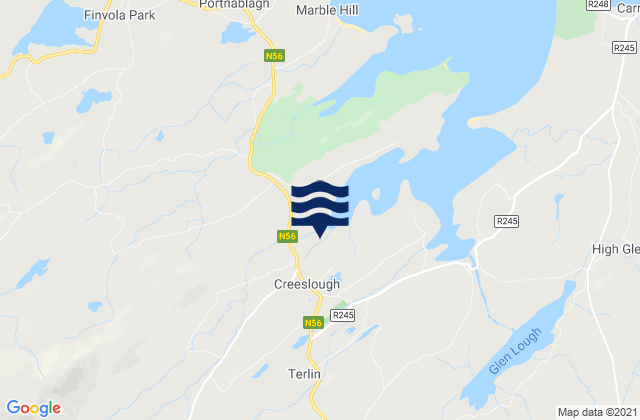 Mapa de mareas County Donegal, Ireland