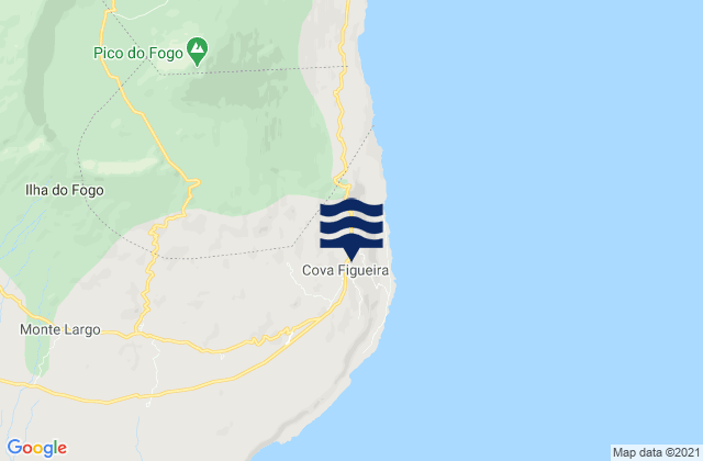 Mapa de mareas Cova Figueira, Cabo Verde