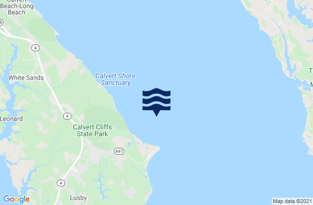 Mapa de mareas Cove Point 1.0 n.mi. N of, United States