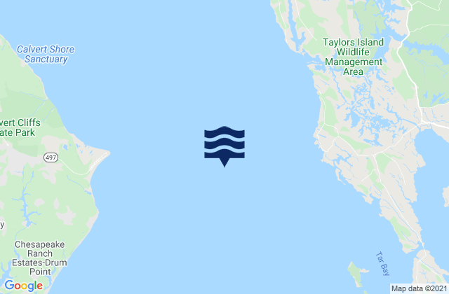 Mapa de mareas Cove Point 2.7 n.mi. east of, United States
