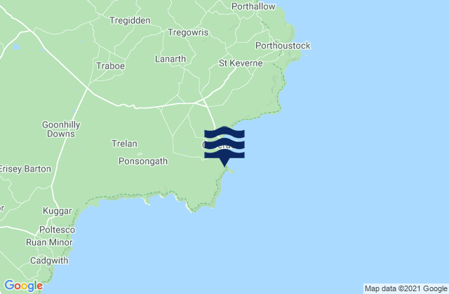 Mapa de mareas Coverack, United Kingdom