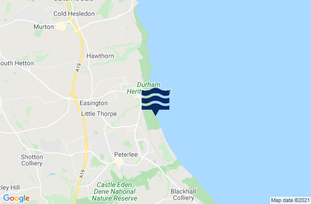 Mapa de mareas Coxhoe, United Kingdom