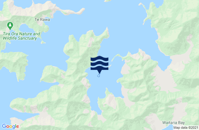 Mapa de mareas Crail Bay, New Zealand