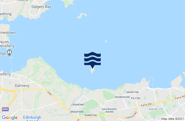 Mapa de mareas Cramond Island, United Kingdom