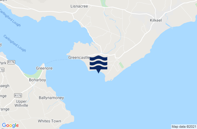 Mapa de mareas Cranfield West Beach, United Kingdom