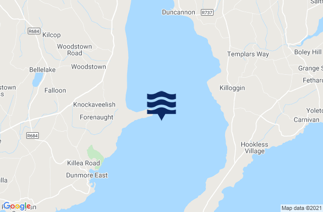 Mapa de mareas Creadan Head, Ireland