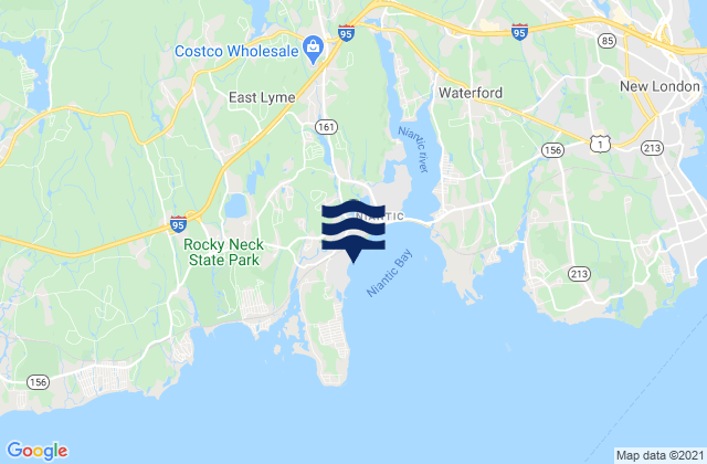 Mapa de mareas Crescent Beach, United States