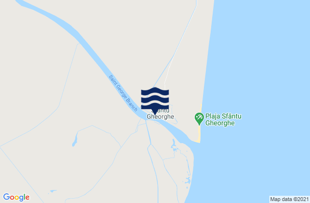 Mapa de mareas Crişan, Romania