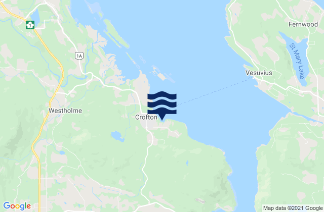 Mapa de mareas Crofton, Canada