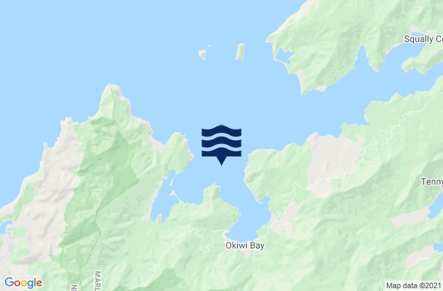 Mapa de mareas Croisilles Harbour - Kotiro Point, New Zealand