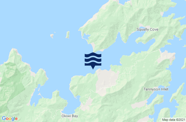 Mapa de mareas Croisilles Harbour, New Zealand