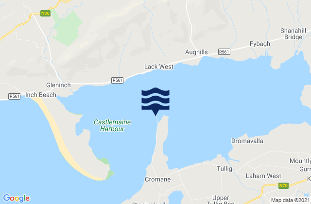 Mapa de mareas Cromane Point, Ireland